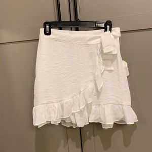 White wrap skirt